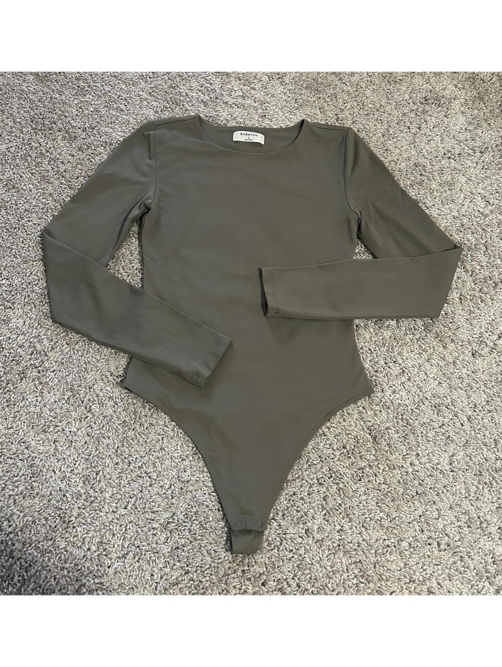 Aritzia Babaton Contour Crew Bodysuit Size Small